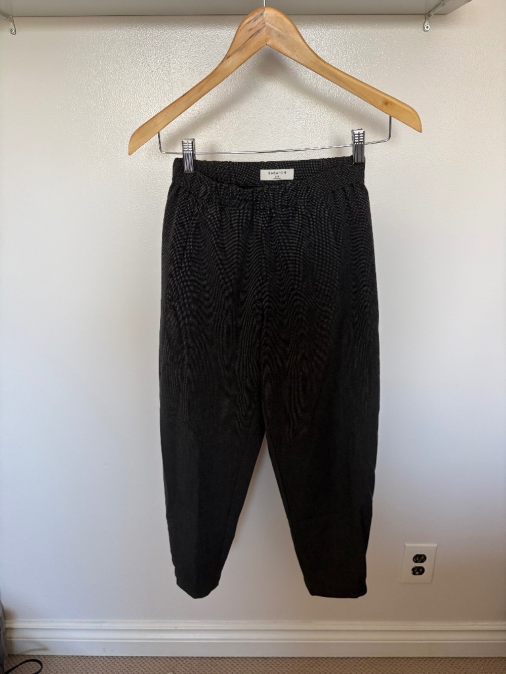 Babaton Cropped Pant - size XXS - Dark Grey/Black